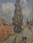 Vincent Van Gogh Roar with Cypress and Star (nn04) France oil painting reproduction